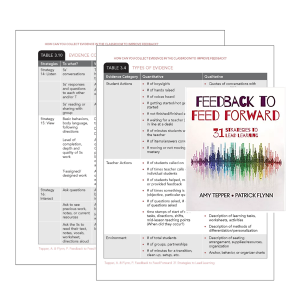 Observation to Evidence Tables